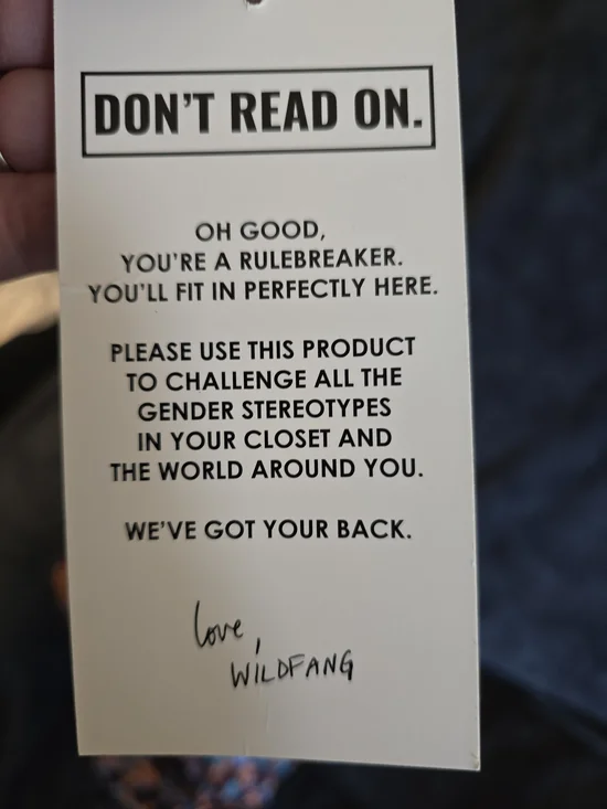 Wildfang Sleeveless Printed Button-Up Top in Blue & Tan - Picture 5 of 6